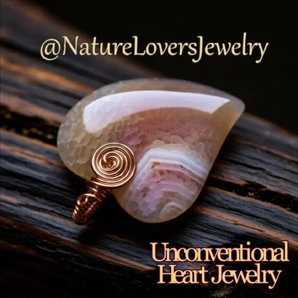 Winged Heart Clear Quartz Necklace • Patina Pink • Only One Left • Mother’s Day